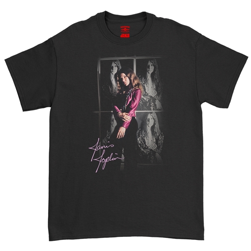 Janis Joplin Photo T-Shirt - Classic Heavy Cotton - classicblack