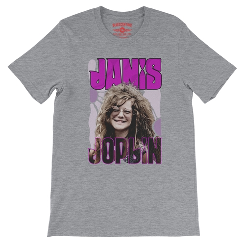 Janis Joplin T-Shirt - Lightweight Vintage Style - vintageathleticheather