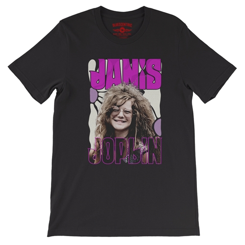 Janis Joplin T-Shirt - Lightweight Vintage Style - vintageblack