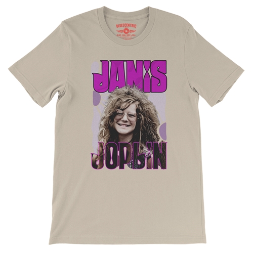 Janis Joplin T-Shirt - Lightweight Vintage Style - vintagecream