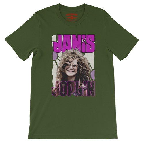 Janis Joplin T-Shirt - Lightweight Vintage Style - vintageolive