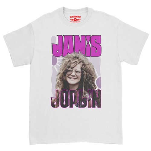 Janis Joplin T-Shirt - Classic Heavy Cotton - classicwhite