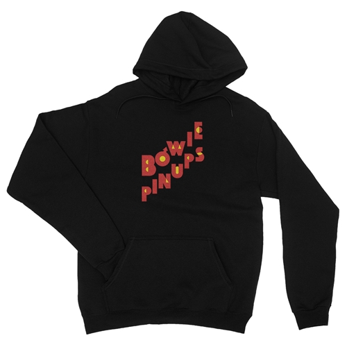 David Bowie Pinups Logo Pullover Jacket - hoodieblack