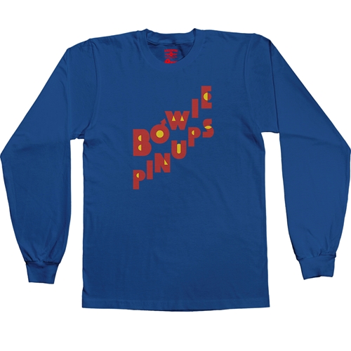 David Bowie Pinups Logo Long Sleeve T-Shirt - longsleeveblue