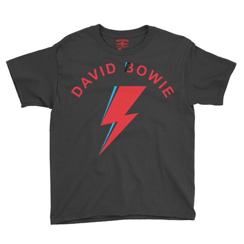 Retro David Bowie Youth T-Shirt - Lightweight Vintage Children and Toddlers - youthblack