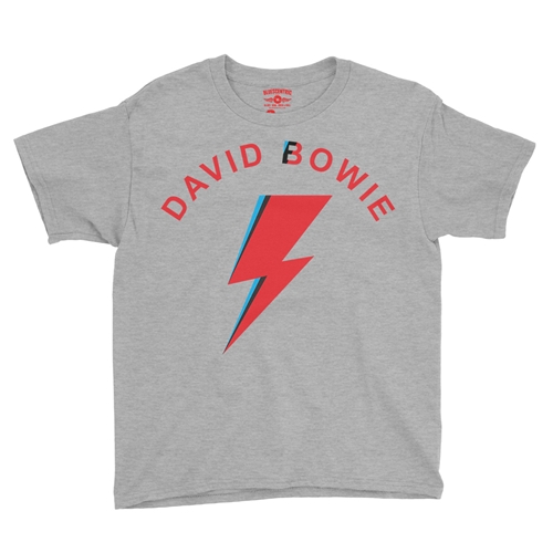 Retro David Bowie Youth T-Shirt - Lightweight Vintage Children and Toddlers - youthheatherathletic
