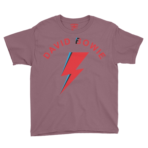 Retro David Bowie Youth T-Shirt - Lightweight Vintage Children and Toddlers - youthheathermaroon