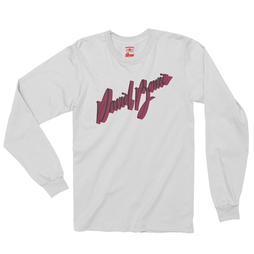 David Bowie Young Americans Long Sleeve T-Shirt - longsleevewhite