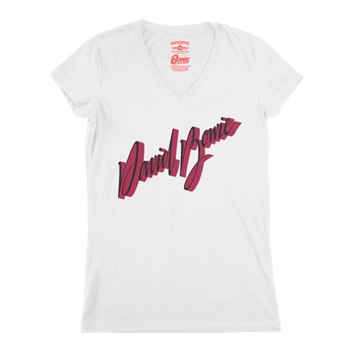 David Bowie Young Americans V-Neck T Shirt - Women