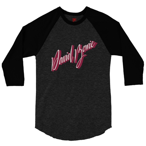 David Bowie Young Americans Baseball T-Shirt - raglanblackblacksleeve