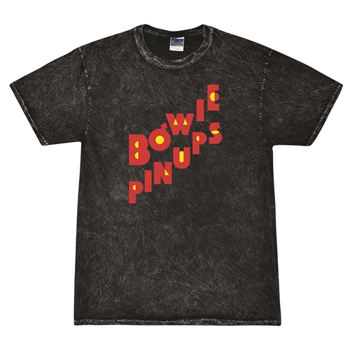 David Bowie Pinups Logo T-Shirt - Black Mineral Wash