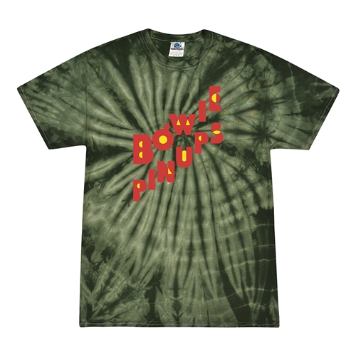 David Bowie Pinups Logo Tie-Dye T-Shirt - Green
