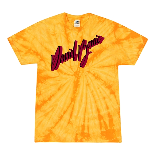 David Bowie Young Americans Tie-Dye T-Shirt - Yellow