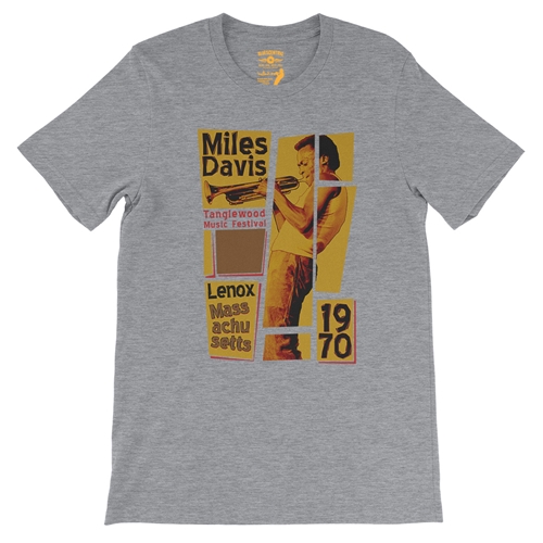 Miles Davis Tanglewood T-Shirt - Lightweight Vintage Style - vintageathleticheather