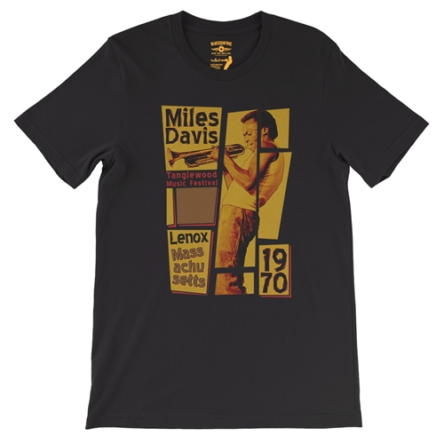 Miles Davis Tanglewood T-Shirt - Lightweight Vintage Style - vintageblack