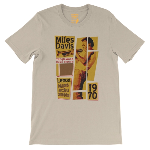 Miles Davis Tanglewood T-Shirt - Lightweight Vintage Style - vintagecream
