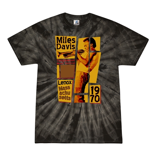 Miles Davis Tanglewood T-Shirt - Black Tie-Dye