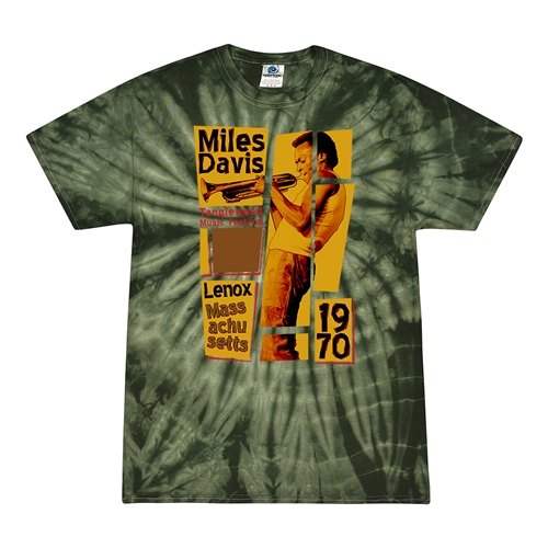 Miles Davis Tanglewood T-Shirt - Green Tie-Dye