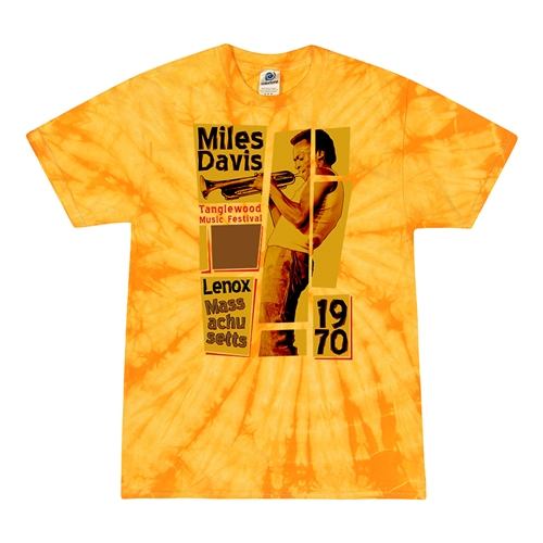 Miles Davis Tanglewood T-Shirt - Yellow Tie-Dye