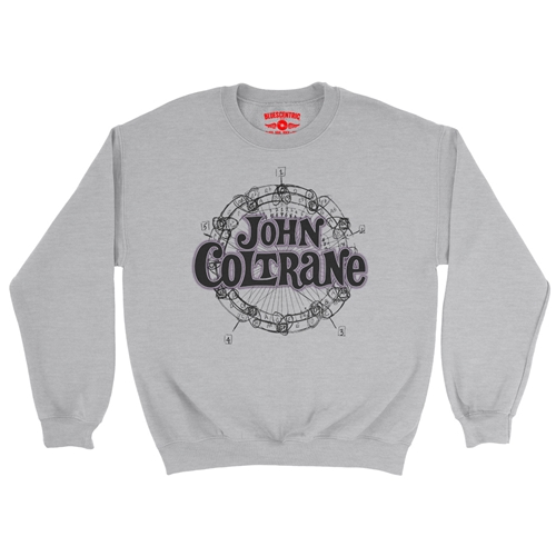 John Coltrane Wheel of Fifths Crewneck Sweater - crewneckathleticheather
