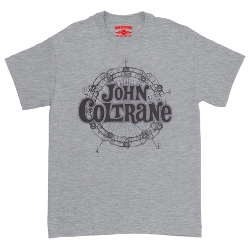 John Coltrane Wheel of Fifths T-Shirt - Classic Heavy Cotton - classicathleticheather