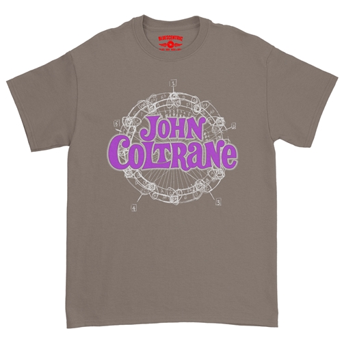 John Coltrane Wheel of Fifths T-Shirt - Classic Heavy Cotton - classictaupe