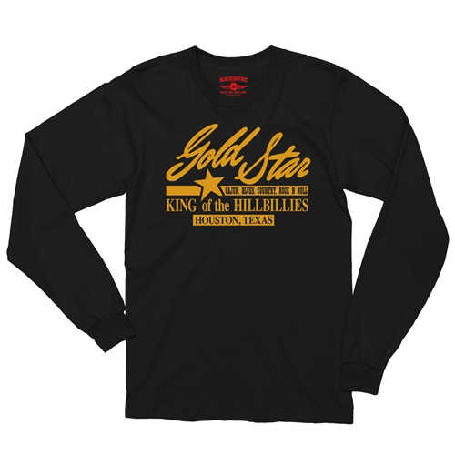 Gold Star Records Texas Long Sleeve T-Shirt - longsleeveblack