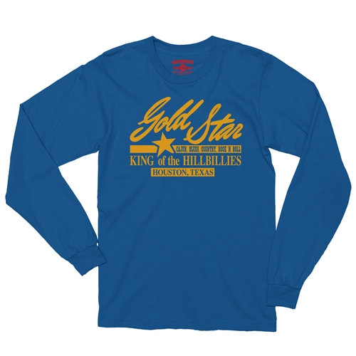 Gold Star Records Texas Long Sleeve T-Shirt - longsleeveblue