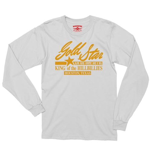 Gold Star Records Texas Long Sleeve T-Shirt - longsleevewhite