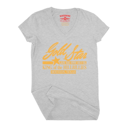 Gold Star Records Texas V-Neck T Shirt - Women
