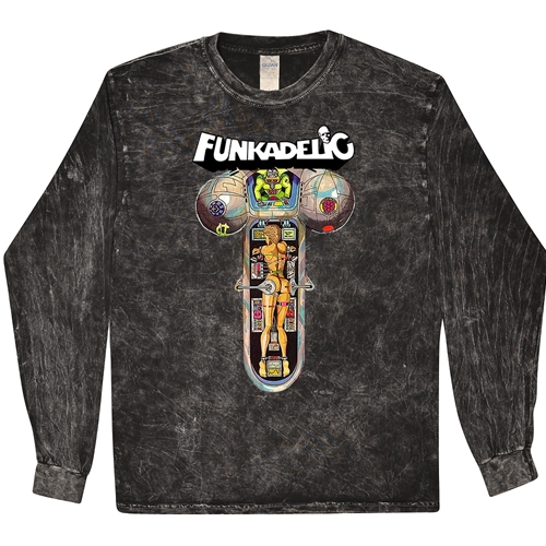 Funkadelic Electric Spanking of War Babies Long Sleeve T-Shirt - Black Mineral Wash