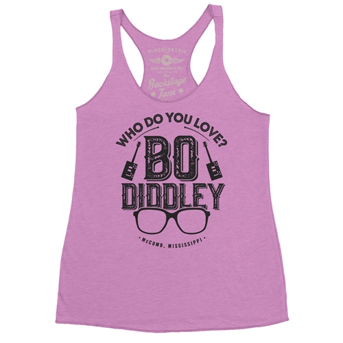 Who Do You Love Bo Diddley Racerback Tank - Women