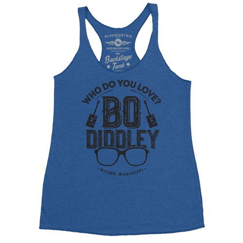 Who Do You Love Bo Diddley Racerback Tank - Women