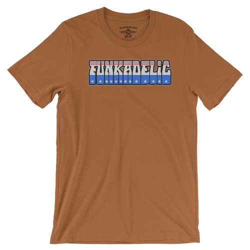 Patriotic Funkadelic T-Shirt - Lightweight Vintage Style - vintageburntorange