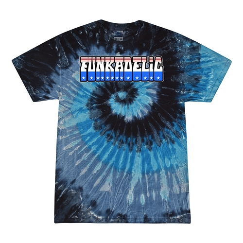 Patriotic Funkadelic Tie-Dye T-Shirt - Blue