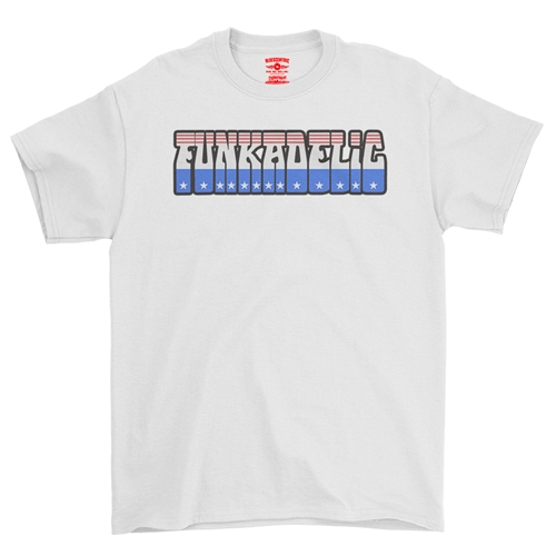 Patriotic Funkadelic T-Shirt - Classic Heavy Cotton - classicwhite