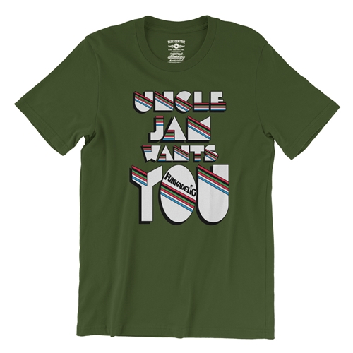 Funkadelic Uncle Jam Wants You T-Shirt - Lightweight Vintage Style - vintageolive