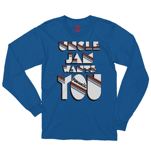 Funkadelic Uncle Jam Wants You Long Sleeve T-Shirt - longsleeveblue
