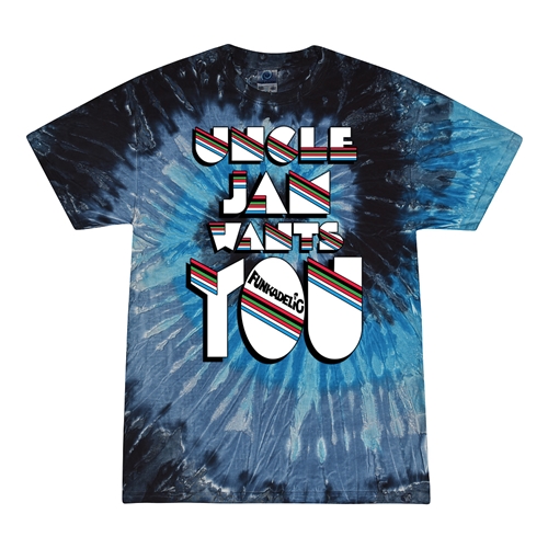 Funkadelic Uncle Jam Wants You Tie-Dye T-Shirt - Blue