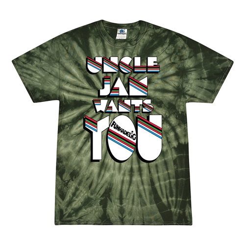 Funkadelic Uncle Jam Wants You Tie-Dye T-Shirt - Green