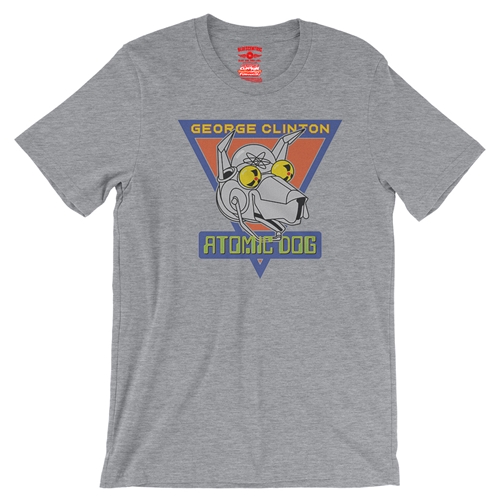 Retro George Clinton Atomic Dog T-Shirt - Lightweight Vintage Style - vintageathleticheather