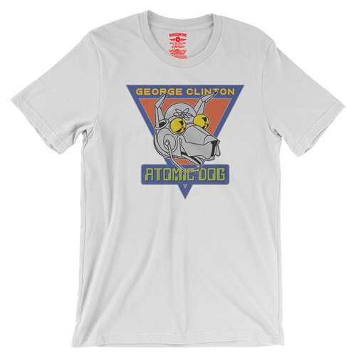 Retro George Clinton Atomic Dog T-Shirt - Lightweight Vintage Style - vintagewhite