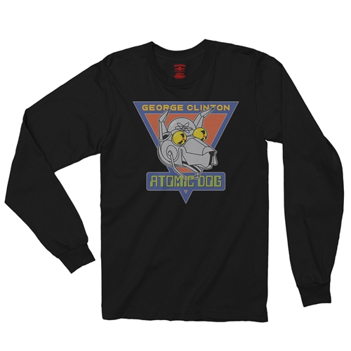 Retro George Clinton Atomic Dog Long Sleeve T-Shirt - longsleeveblack