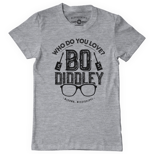 Who Do You Love Bo Diddley T-Shirt - Classic Heavy Cotton - heatherathletic