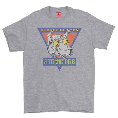 Retro George Clinton Atomic Dog T-Shirt - Classic Heavy Cotton - classicathleticheather