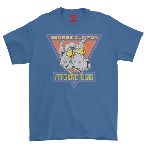 Retro George Clinton Atomic Dog T-Shirt - Classic Heavy Cotton - classicroyalblue