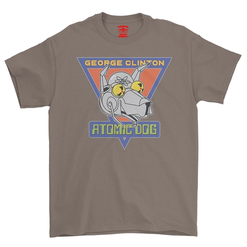 Retro George Clinton Atomic Dog T-Shirt - Classic Heavy Cotton - classictaupe
