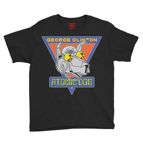 Retro George Clinton Atomic Dog Youth T-Shirt - Lightweight Vintage Children & Toddlers - youthblack