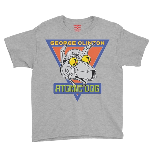Retro George Clinton Atomic Dog Youth T-Shirt - Lightweight Vintage Children & Toddlers - youthheatherathletic