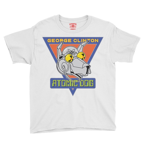 Retro George Clinton Atomic Dog Youth T-Shirt - Lightweight Vintage Children & Toddlers - youthwhite